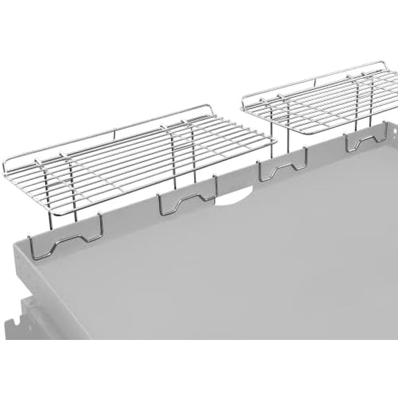 2Pcs Blackstone Griddle Warming Rack, Heavy Duty Steel Grill Warming Rack Compatible with 17/22/28/36 Inch Blackstone Griddles and Most Tabletop Flattop Griddle Accessories$$Garden & Patio