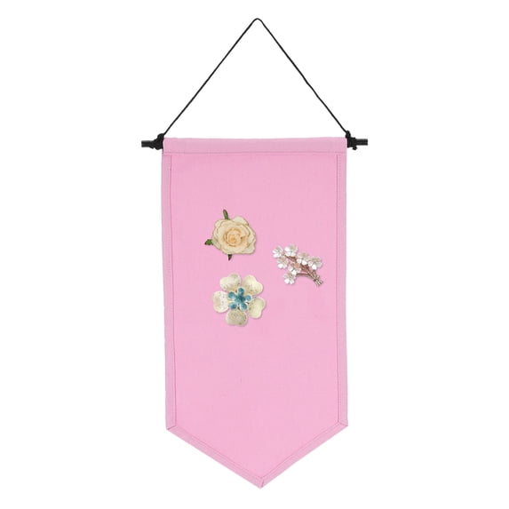 Uxcell Blank Canvas Banners, Pin Display Wall Banner for Home Decor, Pink