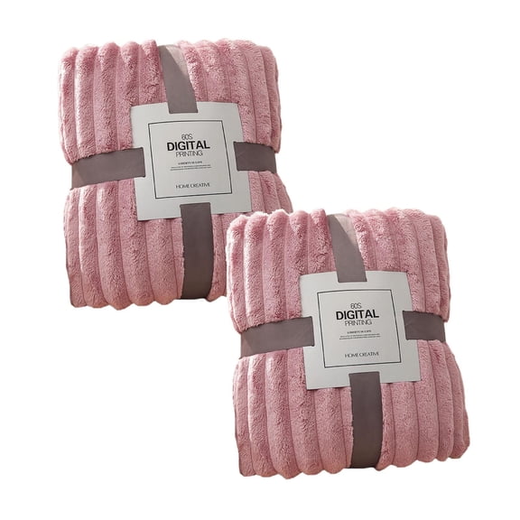 2Pcs Blankets Wool Blankets Lightweight Blankets for Summer and Autumn Wool Blankets for Sofas Blankets for Beds Travel Blankets for All Seasons Blanket Happy 2026!