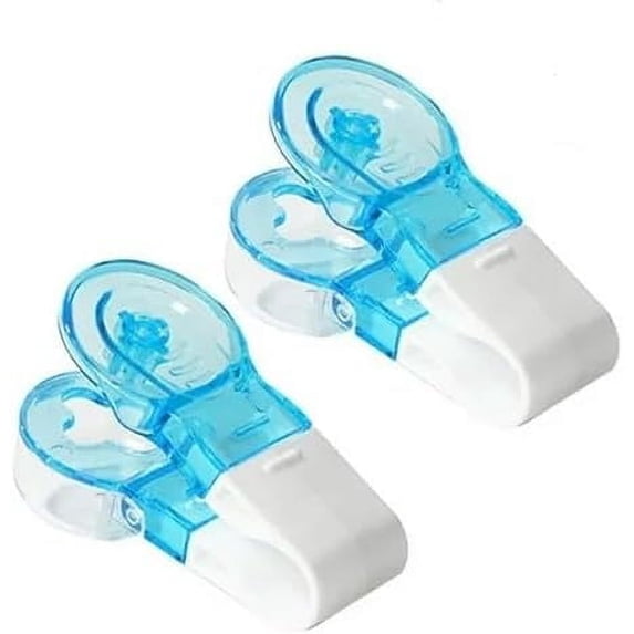 2Pcs Blue Portable Pill Taker Remover, Blister Pack Opener Popper Assistance No Contact Easy to Take Out Portable Travel Tablet Dispenser Pills Extractor Tool for Elderly, Disabled,Medication Aids
