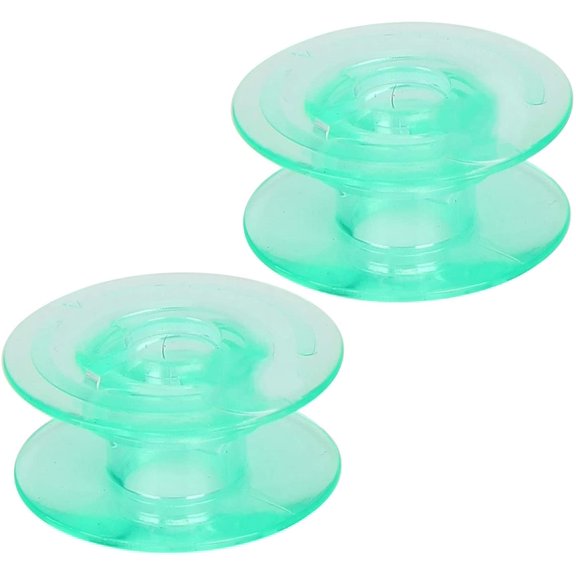 2Pcs Bobbin Transparent Plastic Sew Thread Spool Replacement Sewing Machine Accessories
