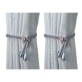thumbnail image 1 of 2Pcs Boho Style Curtain Straps Handmade Natural Cotton Linen Curtain Ties Curtain Rack Balcony Towel Holder, 1 of 8