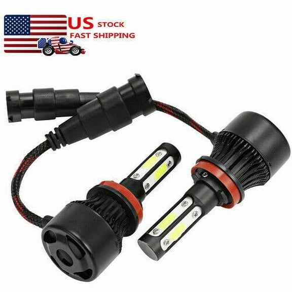 2Pcs Bombillos LED Focos Para Auto Carro Luz De Coche H11 H8 H9 Faros Delanteros