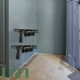 thumbnail image 1 of 2Pcs Boot Rack Metal Wall Mounted Boot Rack Sturdy Shoe Organizer Hanging Shoe Organiser for Tall Boots, 1 of 9