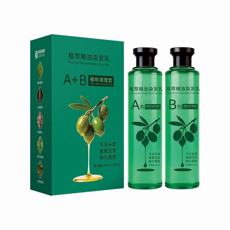 2Pcs Botanical Essential Oil Hair Dye, Nourishing Plant-Based Hair
