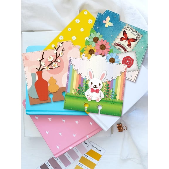 2Pcs Box Theme Carbon Steel Cutting Dies Stencils DIY Craft Template Stencil Mixed Shapes Metal Die Cuts for DIY Embossing Photo Decorative Paper