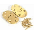 thumbnail image 1 of 2Pcs Brass Butler Tray Hinge Round Edge Folding Flip Top Hinge 2-1/2"x1-1/2" With Screws Folding Flap For Many Kinds of Folding Table,Round Edge Hinge, Round Edge Hinge, 2Pcs Brass Butler Tray H, 1 of 9