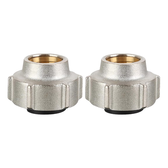 2Pcs Brass Coupling Coupler Connectors Pipe Fitting Hose Adapter 15mmx3/4inch Compression Fitting Easy to Install