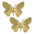 2Pcs Brass Drawer Pull Knob Gold Dreeser Handle，Dragonfly
