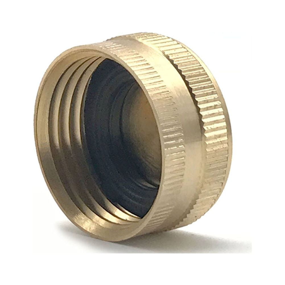 2Pcs Brass Garden Hose End Caps Garden Hose Connector Brass Cap Female Fitting Cap for Hose