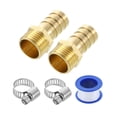 thumbnail image 1 of 2Pcs Brass Hose Barb Fittings, 5/8" Barb x G1/2" Male Thread Hose Connector, 1 of 6