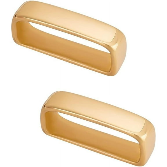 2Pcs Brass Loop Keepers Belt Loop Keepers 11.5x47x18.5mm Belt Loop Replacement Buckle Belt Keeper Metal Belt Loop Men's Belt Buckle Accessories Men's Belt Loop Fits