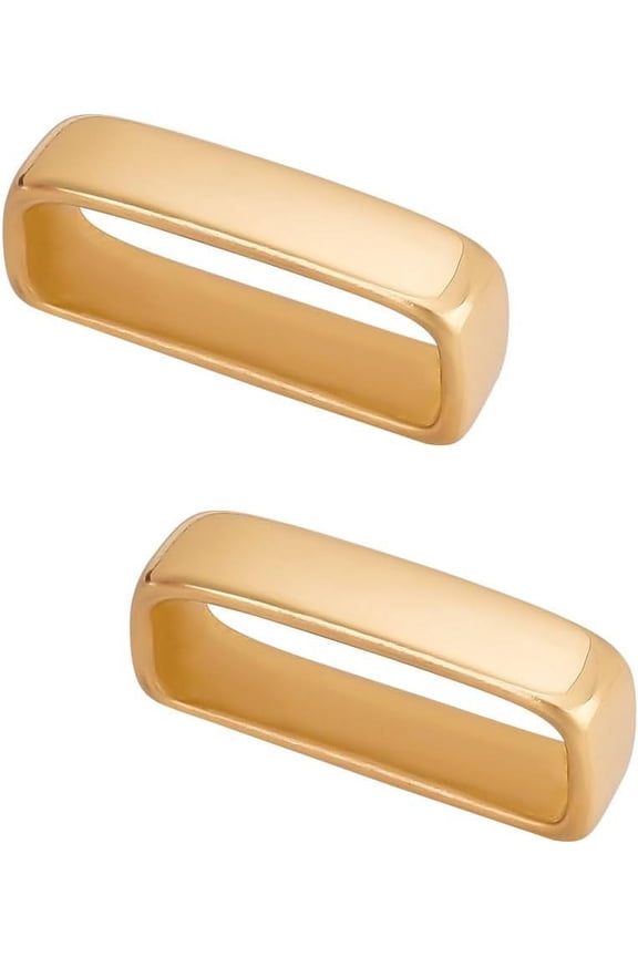 2Pcs Brass Loop Keepers Belt Loop Keepers 11.5x47x18.5mm Belt Loop Replacement Buckle Belt Keeper Metal Belt Loop Men's Belt Men's Belt Loop Fits for 1.5 Inch(38~40mm) Belt colorful