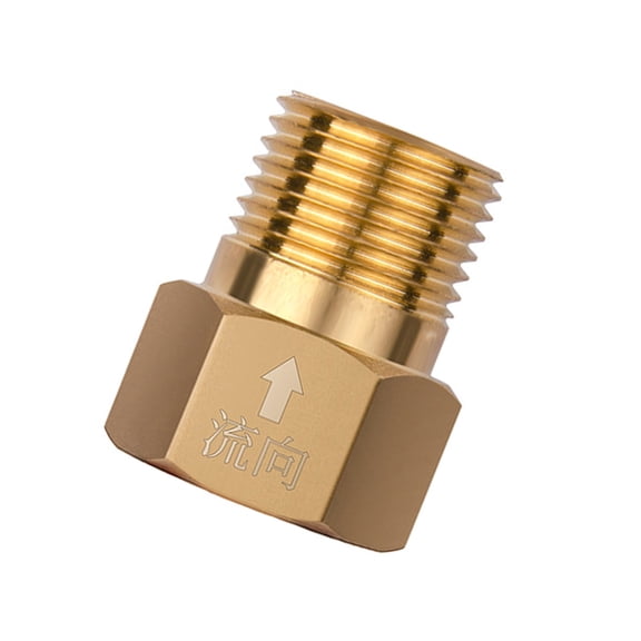 2Pcs Brass One Way Valves 1/2inch Threaded Connection Leak Proof Non Return Valves