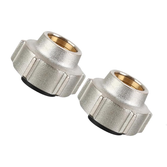 2Pcs Brass Pipe Connection Nut 15mmx3/4inch Compression Fitting Pipe Fitting Hose Adapter Connector For Water Fuels Gas