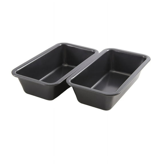 2Pcs Bread Pans for Baking Nonstick Carbon Steel Loaf Pan Tray Toast Mold Cake Pastry Box Bakeware