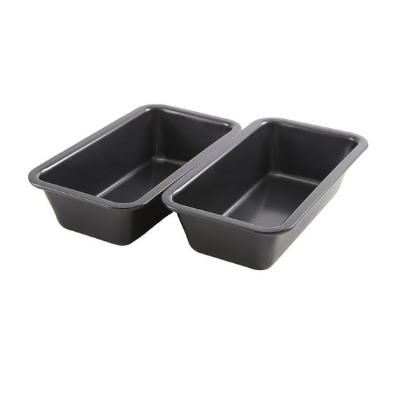 2Pcs Bread Pans for Baking Nonstick Carbon Steel Loaf Pan Tray Toast Mold Cake Pastry Box Bakeware