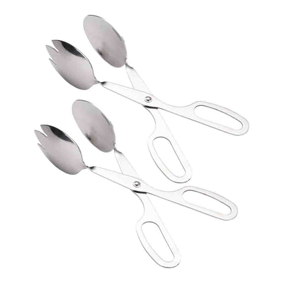 2Pcs Bread Tongs Kitchen Clips Stainless Steel Food Clip Bread Clip Scissors Clip Food Clip Salad Clip Cake Clip Kitchen Tools