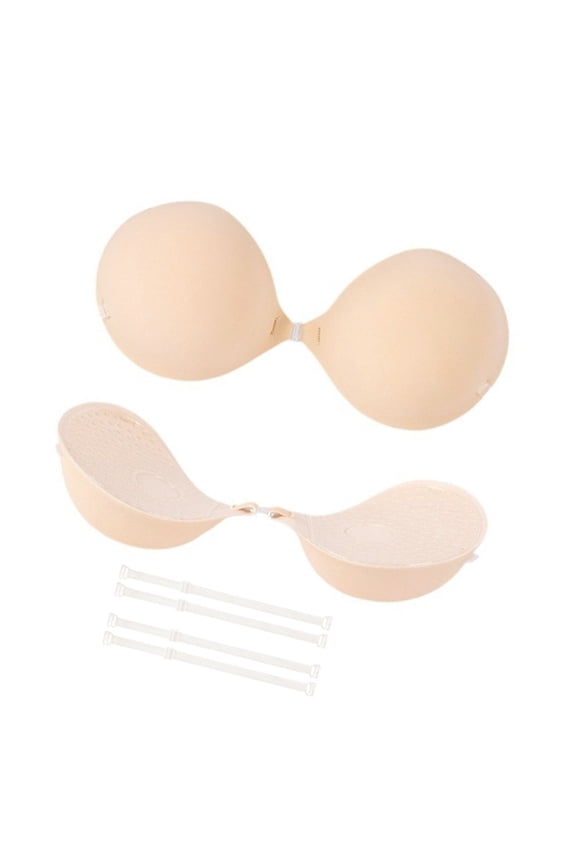 2Pcs Breathable Adhesive Nipple Covers Pasties With Lift Support Thickened Bra Pads For Bikini Dresses And Formal Event