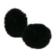 thumbnail image 1 of 2Pcs Bright Color Simple Hair Ties Handmade Faux Rabbit Fur Furry Scrunchies Hair Accessories, 1 of 7