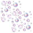 thumbnail image 1 of 2Pcs Bubble Wall Decals Under The Sea Birthday Party Decor Ocean Bathroom Sticker Colour Bubble Ocean Background for Laundry Room Bedroom Living Room, Color 3, 1 of 6