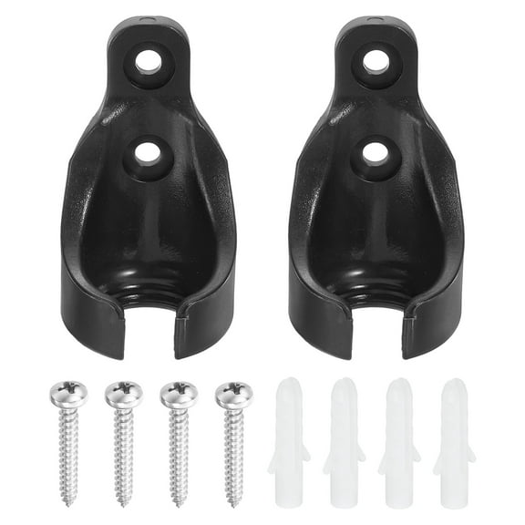 2Pcs Bungee Ball Receivers Brackets, Universal Blinds Replacement Parts, Black