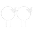 2Pcs Butterfly Garden Climbing Trellis Beautiful Iron Plant Trellis for