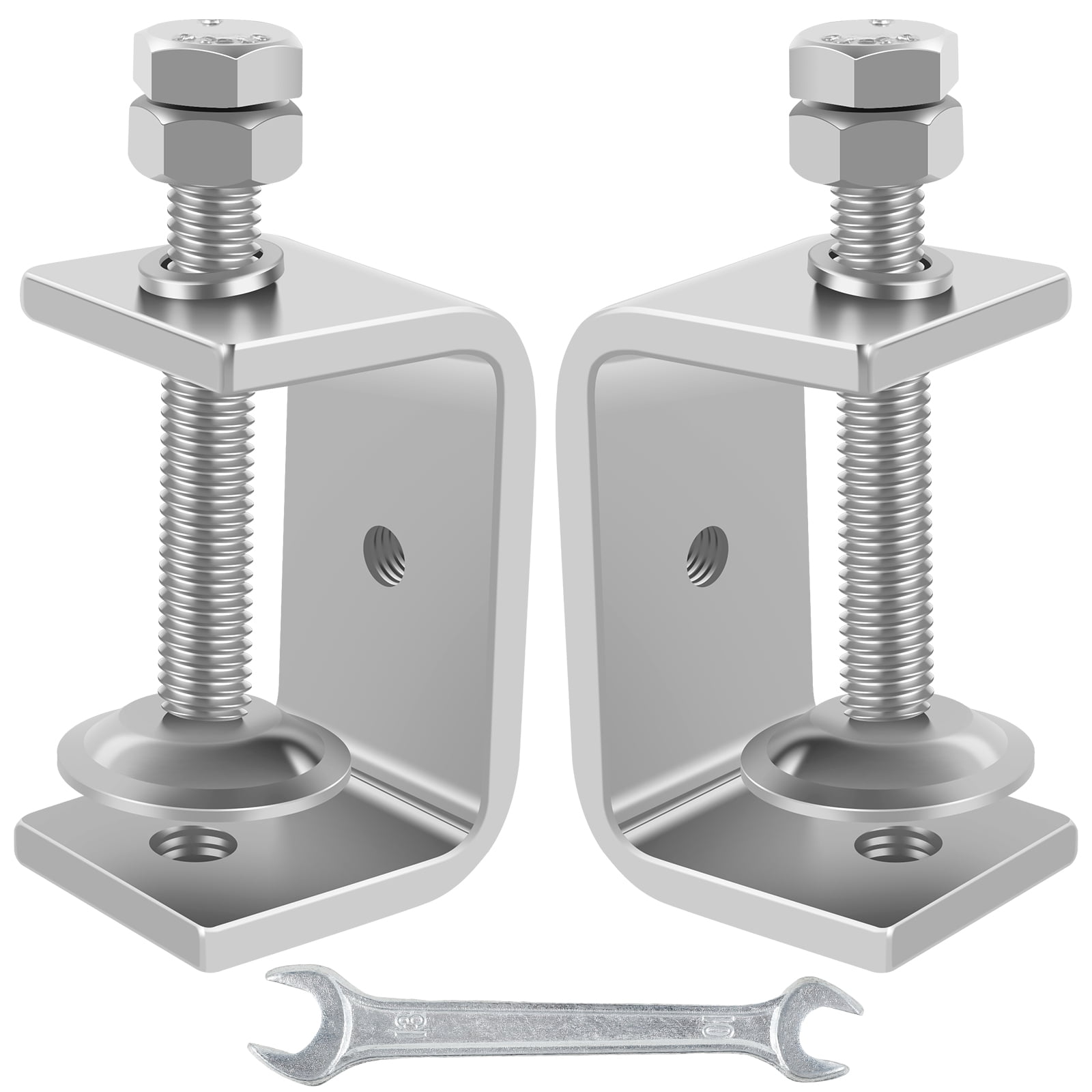 2Pcs C Clamp 304 Stainless Steel Tiger Clamps Heavy Duty Welding