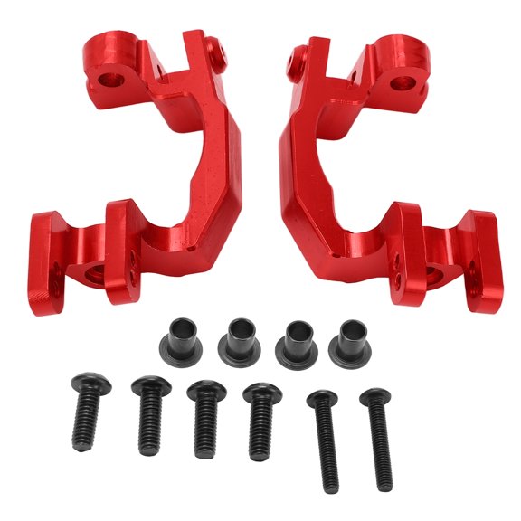2Pcs C Hubs CNC Accuracy Machining Easy Installation Light High Hardness Aluminum Alloy Rear Hubs for 1/10 Red