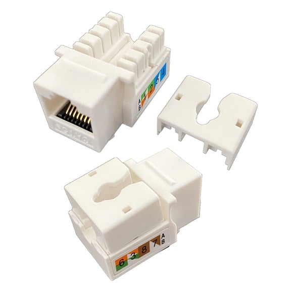2Pcs CAT5E Module Tool-free RJ45 Connector Information Socket Computer Outlet Cable Adapter Keystone