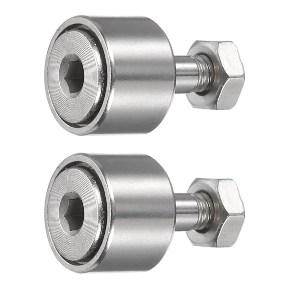 2Pcs CF4/KR12 X M4 Stud Cam Follower Track Runner Bearings (Hexagon Socket)