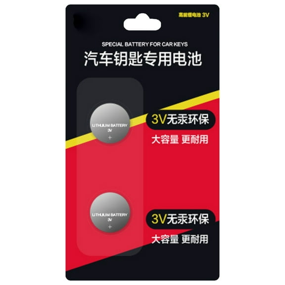 2Pcs CR2032 Lithium Button Cells Batteries for Remote Controls and Digital Scale