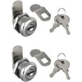 thumbnail image 1 of 2Pcs Cabinet Cam Lock Keyed Alike Tool Box Locks 5/8" Cylinder for Truck Pickup Tool Box Vending Machine Drawer Mailbox ATM Locks Replacement, 1 of 4