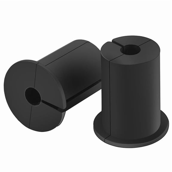 2Pcs Cable Routing Kit for , Cable Feed Through Bushings for 1Inch Wall Hole, Ethernet Cable Wall Grommet,Black