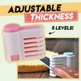 thumbnail image 1 of 2Pcs Cake Leveler - 2"x1.9" Even Cake Slicing Tool for Baking, Horizontal Bread Cutter with Adjustable Blades for Uniform Cake & Pastry Layers, 1 of 6