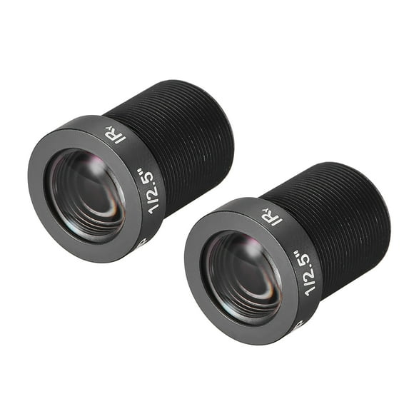 2Pcs Camera Lens 16mm Focal Length 5MP F2.0 1/2.5 Inch Wide Angle for CCD Camera