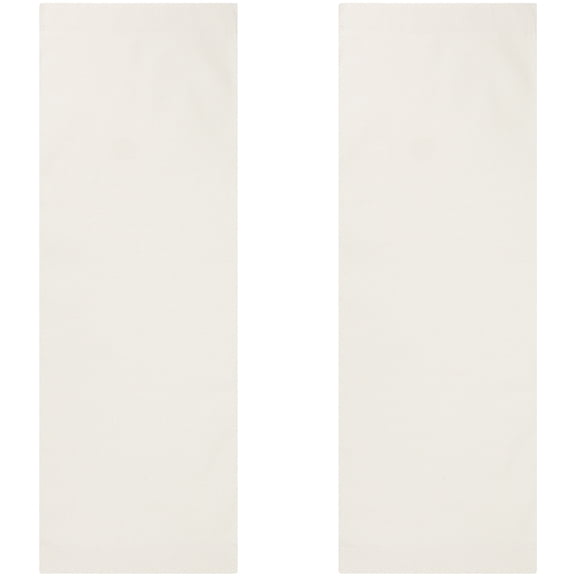 2Pcs Canvas Cloth Chair Replacement for Director Chair Makeup Chair Seat and Back White 1200x430mm