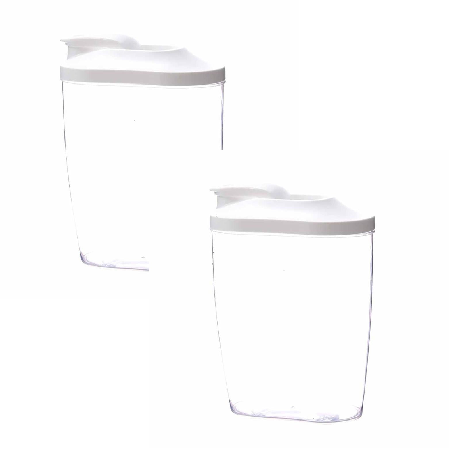 2Pcs Canvas Purses For Women Plastic Cereal Dispenser Storage Box
