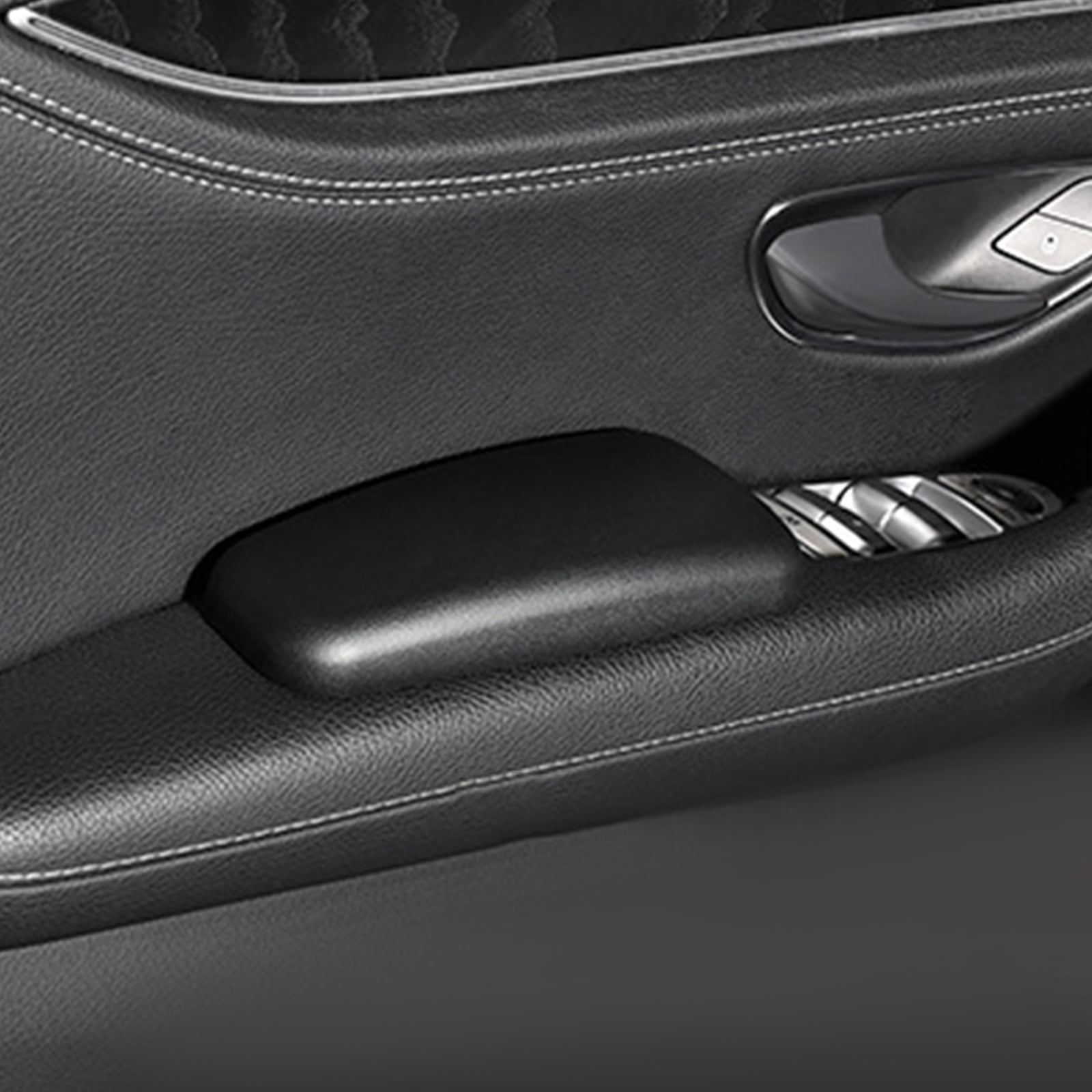 2-Pack Car Knee Cushion – Soft PU Leather Door Armrest Pad For Leg/Elbow Support