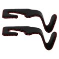 2Pcs Car Back Seat Hooks Multifunctional Car Hangers PU Storage Hooks