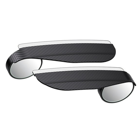 2Pcs Car Blind Spot Mirror with Rain Shield - Universal Side Mirror Rain Guards for Sedan, SUV & Truck ( Black )