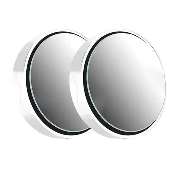 2Pcs Car Blind Spot Mirrors, 360 Degree Rotating Wide Angle Round Frame Auxiliary Rearview Mirror with Suction Cup Mount, 5.5cm
