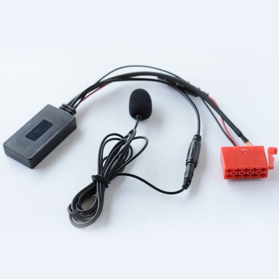 2Pcs Car Bluetooth Compatible Adapter Music Aux Wireless Bluetooth Radio Cable Adapter For Mercedes W124 W140 W202 W210 Fangkenuo
