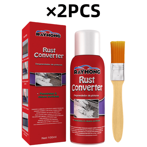 2Pcs Car Care Iron Remover, Car Detailing Iron Rust Remover-Wheel, Specialist Rust Remover, Automotive Rust Reformer