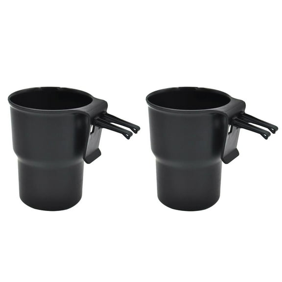 2Pcs Car Cup Holder Auto Drinks Holder Multi-functional Storage Box Trash Bin