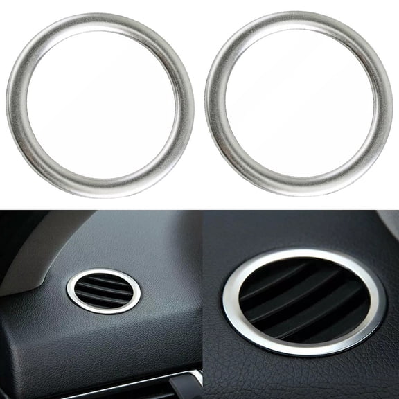 2Pcs Car Dashboard Air Vent Outlet Cover Ring Trim For Mercedes-Benz GL X166 2013-2015 For ML W166 2012-2015 For B Class W246