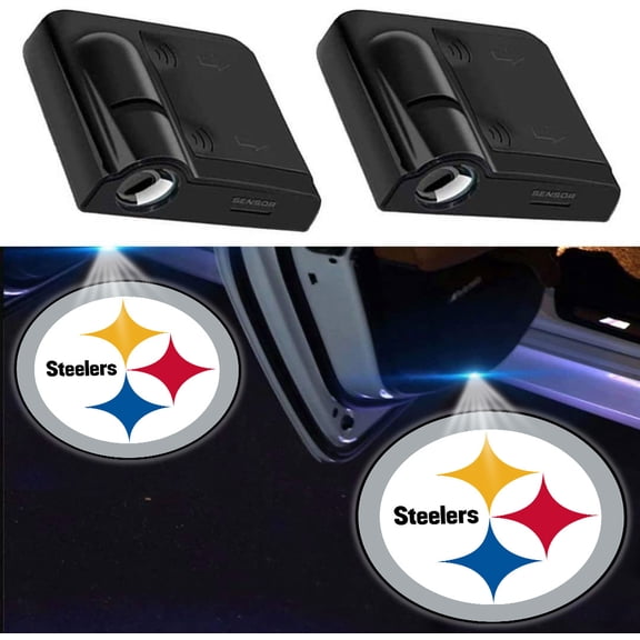 2Pcs Car Door Lights for Steel ers,LED Welcome Projector Light, Universal Upgraded for All Car Models