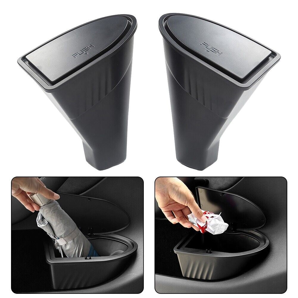 2Pcs Car Door Trash Can Storage Box Garbage Can For Tesla Model Y 2018