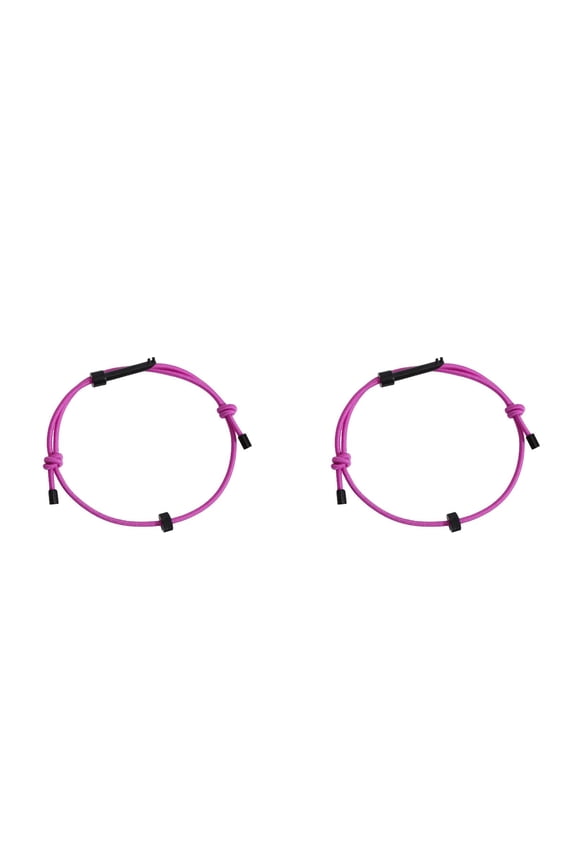 2Pcs Car Emergency Window Breaker Bracelet, 5.5-10.2 inch Survival Wrist Strap Bracelet, Self Rescue Bracelet Car Escape Tool, Glass Breaker for Car, Purple