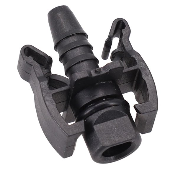 2Pcs Car Expansion Water Tank Water Hose Straight Connect Connector Replace Vehicle Black Color Accessories Fangkenuo